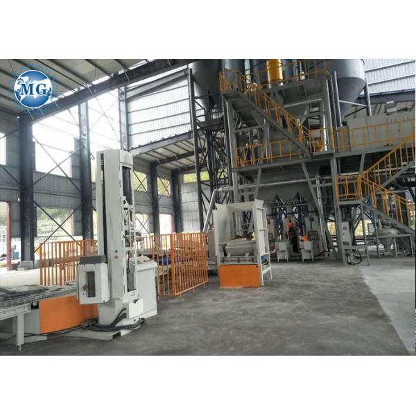 Full Automatic Dry Mortar Production Line With Robot / Palletizing System
