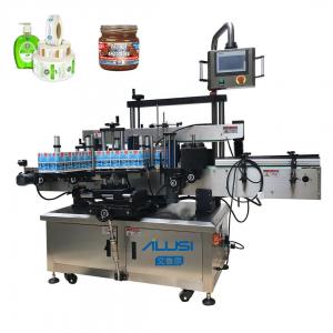 China High speed Double Side Labeling Machine Flat Square Round Bottle Sticker Label Applicator on sale