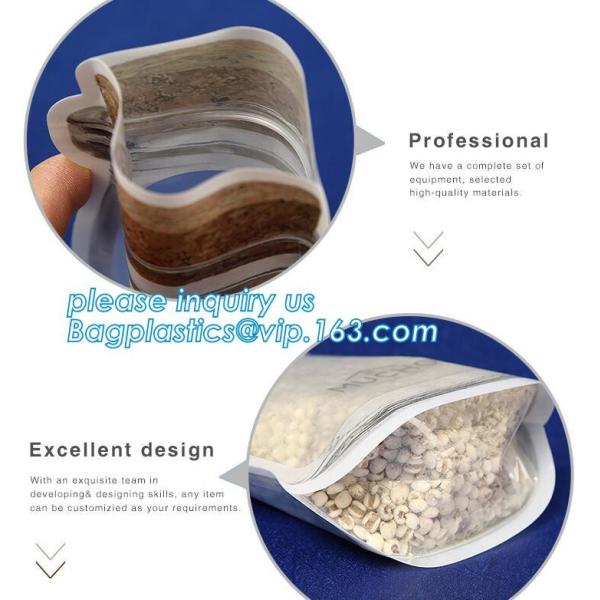 zip lock bag stand up pouch with zipper for dog food packaging, foil stand up zip / k / zipper packaging pouch bag