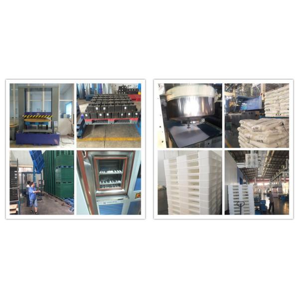 Single Faced Steel Reinforced Rackable Plastic Pallets 1300*1100*160mm