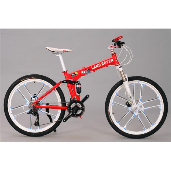 High quality OEM logo Shimano hidraulic disc brake 24 speed aluminium alloy folding travel mountain bicycle