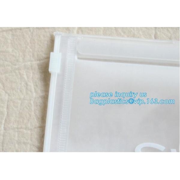 hanger bag with zip lock on the top,Frosted Zip lockk bag EVA PVC hanger bag for clothes, EVA frost drawstring bag, Froste