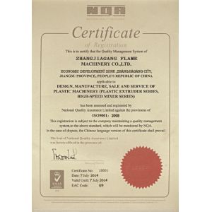 ZHANGJIAGANG FLAME MACHINERY CO.,LTD. Certifications