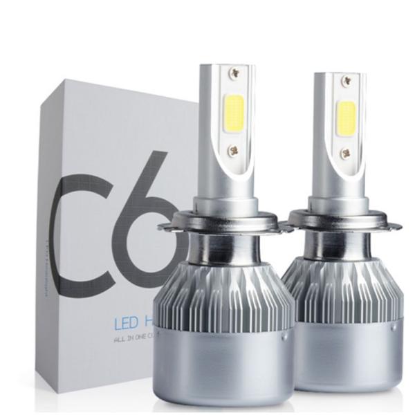 All In One Automobiles 2pcs Car Headlights H4 Led Light Bulbs H1 H3 H7 9005 9006 H11 Headlamp 6000K Fog Lamps 72W 7600LM