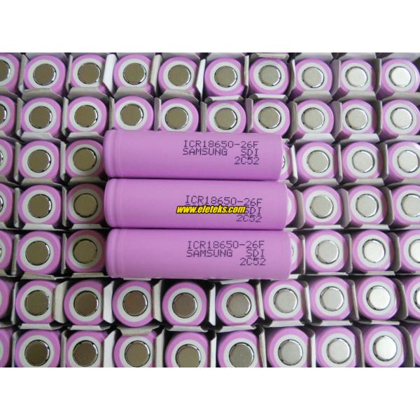 Original Samsung ICR18650-26F 3.7V Samsung 18650 2600mAh rechargeable li-ion battery cells