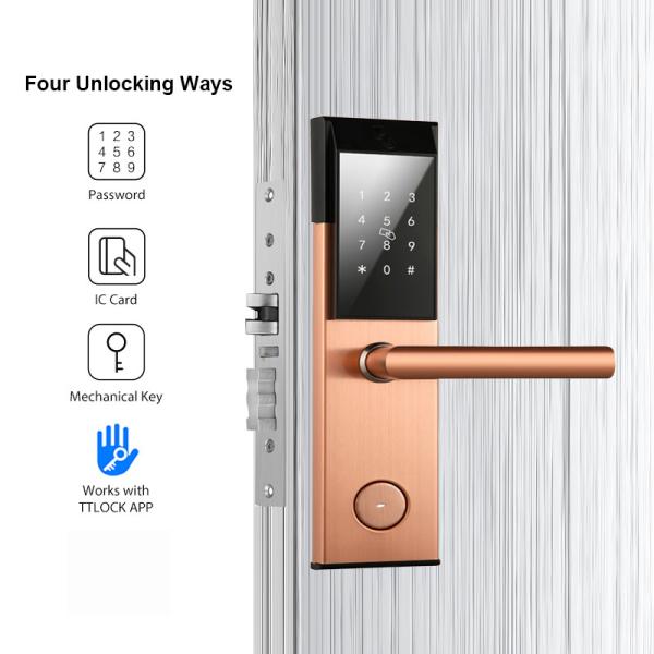 Apartment 71mm Password Door Locks 4Pcs AA Keyless Digital Door Lock