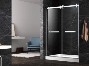 Quality Hinge tempered glass shower doors,unique hinge shower door,tempered shower enclosure for sale