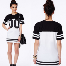China Custom Summer Fashion Hot Sale T-Shirt Choker Dress For Women