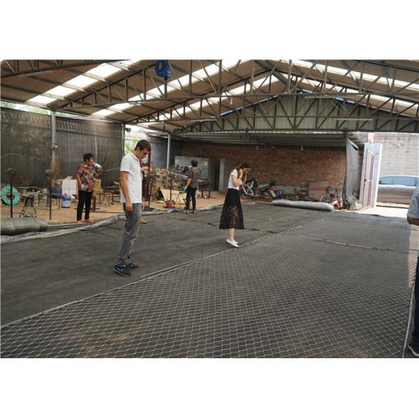 OEM Stainless Steel Rope Mesh Netting Helideck Helipad Safety Net 80x80mm