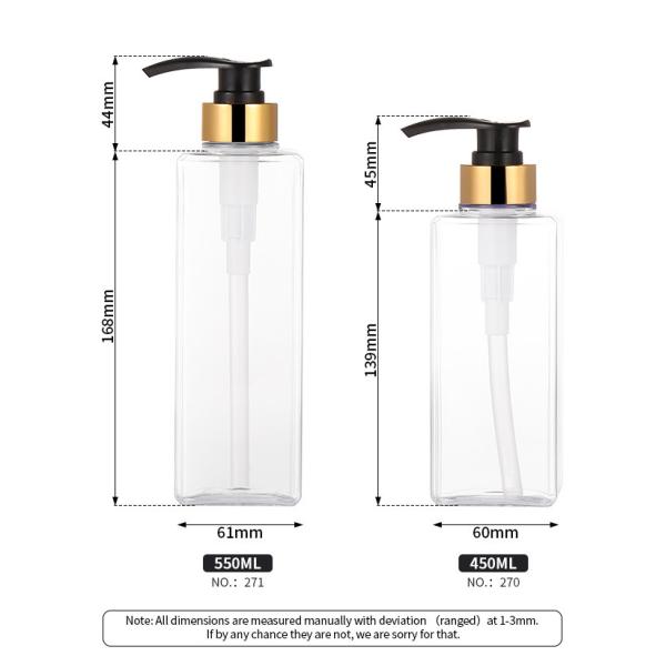 PETG Cosmetic Lotion Bottle , Lotion Bottle Pump Dispenser 60mm Width