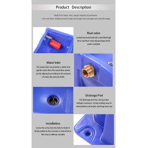 Quality LLDPE 9.3L Cow Drinking Livestock Auto Waterer Impact Resistant for sale