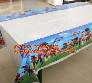 Quality Lovely 108cm disposable Birthday tablecloth Cartoon Winnie the pooh kids happy birthday party plastic tablecover supplie for sale
