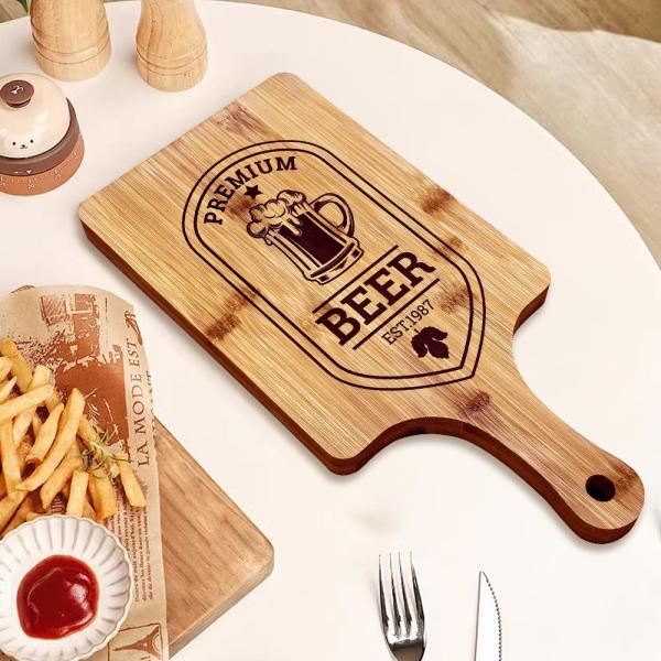 Home Use Blank Wooden Sublimation Steak Boards DIY Photo Design Pizza Boards