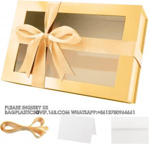Quality Gold Gift Box For Present Contains Ribbon, Card, Bridesmaid Proposal Box, Extra Large Gift Box With Magnetic Lid for sale