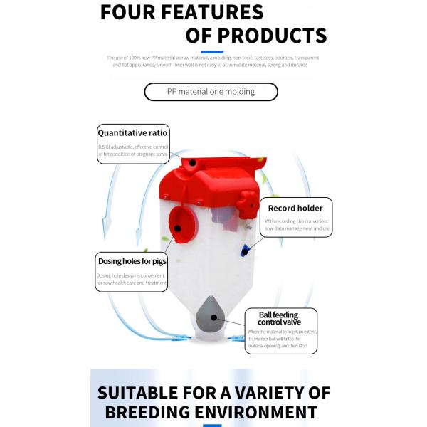 Livestock Feeding Equipment Auto Feed Control Dispenser for pig