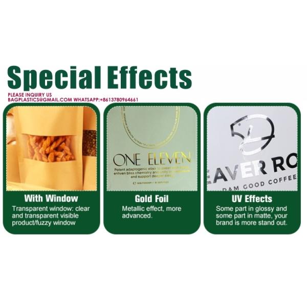 Biodegradable Stand Up Pouch Packaging Food Biscuit Snack Bags Zip seal Lock Mylar Bag