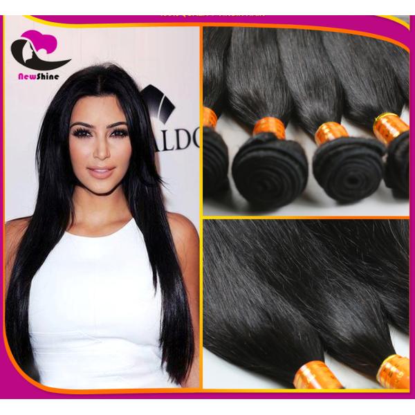Factory Free Shipping Hot Sell Unprocessed 100% Virgin Brazilian Hair Silky Straight Weaves With Lace Closure 4*4inch