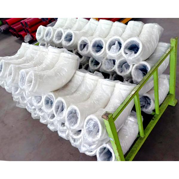 High Manganese Steel Casting Bend Concrete Pump Elbow Single Layer Wear Resistant