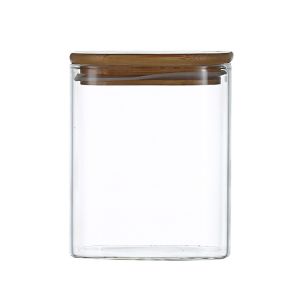 China 1000ml Airtight Borosilicate Glass Food Storage Jars on sale