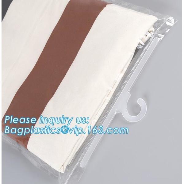 hanger bag with zip lock on the top,Frosted Zip lockk bag EVA PVC hanger bag for clothes, EVA frost drawstring bag, Froste