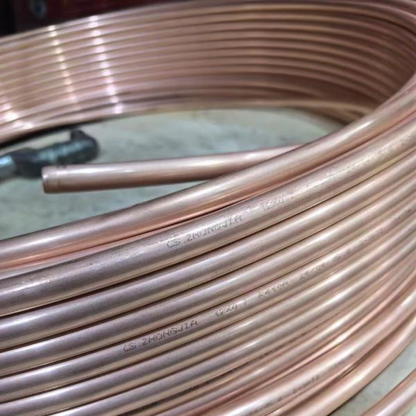 Electrical Conductivity Copper C1220 fi 6,35x0,6mm Red Copper Pipes C1100 Copper Tubing For Air Condition