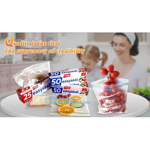 LDPE polybags, food packing clear grip seal polybags plastic k bag, Promotion Accept Clear Resealable Plastic grip