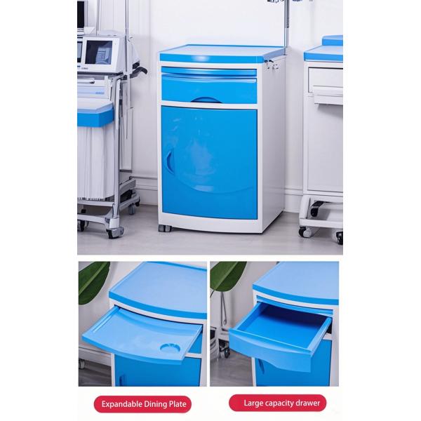 High Quality Hospital Ward Modern Lightweight ABS Hospital Nightstand