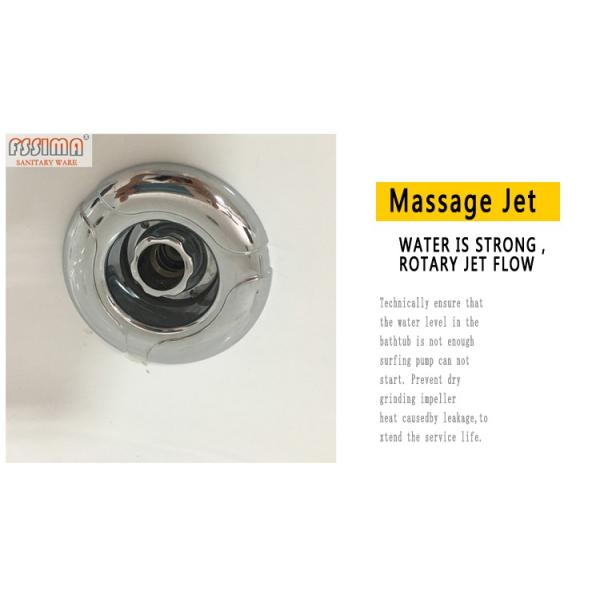 1800mm 5.9' Waterfall Whirlpool Bathtub For Two Indoor Transparent Glass