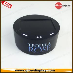 Buy cheap customized wholesale acrylic TEQUILA ROSE wine bottle glorifiers led light base from wholesalers