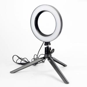 Quality CE Aluminum Alloy 6W Desktop Selfie Ring Light for sale