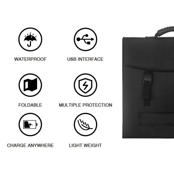 100w 120w 200w 300w Folding Solar Panel Kit Outdoor Carry For IPad Cell Phones