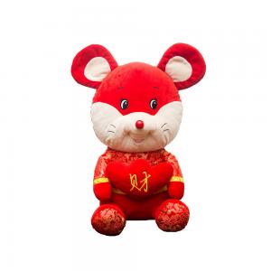 Quality Chinese Zodiac Rat Stuffed Plush Toy 25cm For New Year for sale