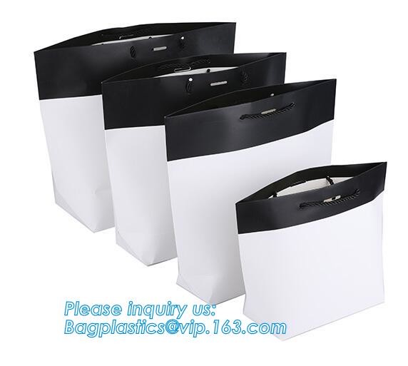 Elegant Embossed For Presents Clothing Wedding Birthday Bridal Baby Shower Paper Gift Bags Modern Fancy Cute Paper Premi