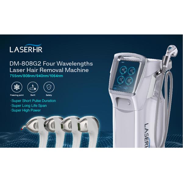 4 In 1 Diode Laser Hair Removal 4 Wavelength 755 808 940 1064nm Diode Laser Hair Removal Machine