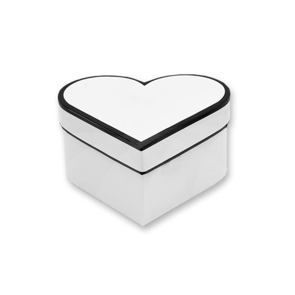 PET Window Cardboard Flower Boxes CMYK Heart Gift Boxes