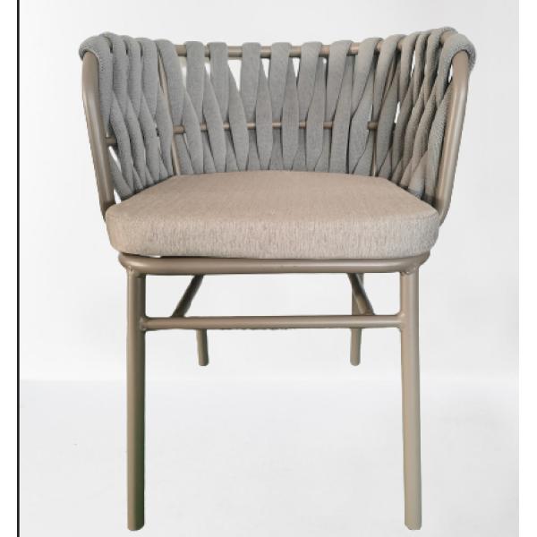 Outdoor garden rope patio chairs hotel swimming pool furniture beach chairs wholesale rope deck chair---6324