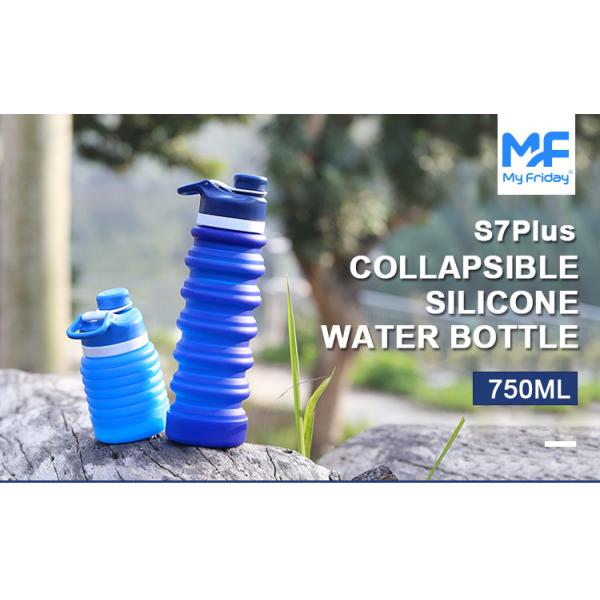 750ml Collapsible Silicone Foldable Water Bottle BPA Free
