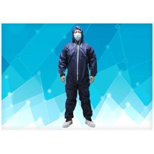 Non Allergic Disposable Work Coveralls , Breathable Disposable Coveralls Durable