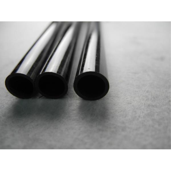Round Twill Glossy Carbon Fiber Tube / Piping use in Telescopic Pole