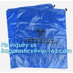 Disposable biohazard infectious plastic drawstring medical waste bag, Promotiona