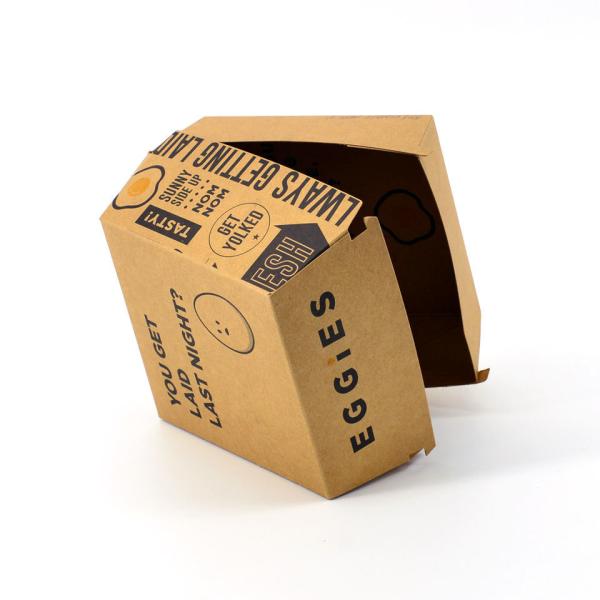 Disposable Kraft Paper Takeaway Food Box Corrugated Board Container