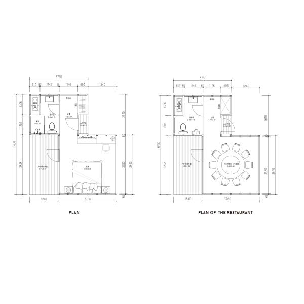 Smart Home Vacation Resort Prefab Timber House Wood Interior Finishing