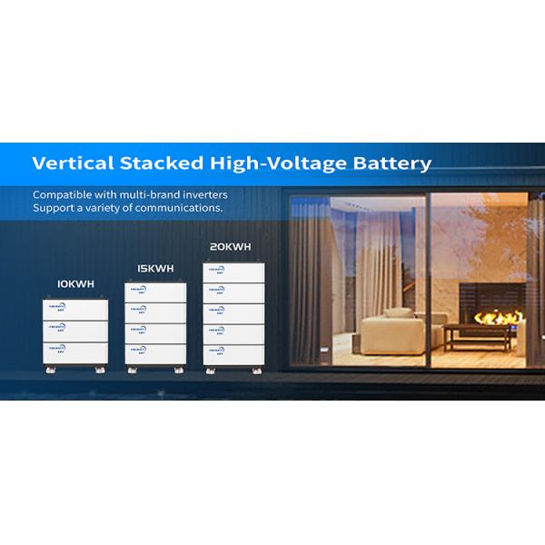 High Voltage Lifepo4 Battery Pack , 51.2v 102v 50ah Solar Lithium Battery