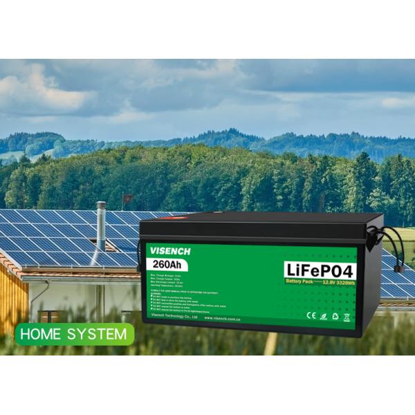 Solar Energy 12V 260Ah Rechargeable Lithium iron Phosphate Battery Lifepo4 Batteries 12.8V 260Ah Lithium Battery Pack