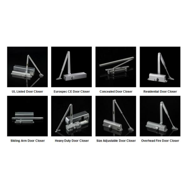 Overhead Concealed Door Closer Light Duty Auto Sliding Arm Max Door Width 950mm