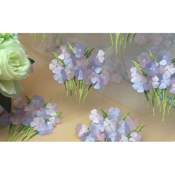 2018 Summer Newest Style Laser Embroidery Fabric 140cm wide for wedding dress