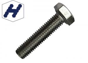 China OEM/ODM Threaded Stud Bolt Black Color Stainless Steel Hex Head Bolts on sale