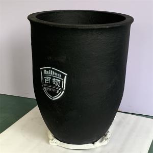 Quality 150kg Capacity Zinc Melting Crucible Chemical Resistance Round Industrial Carbide for sale