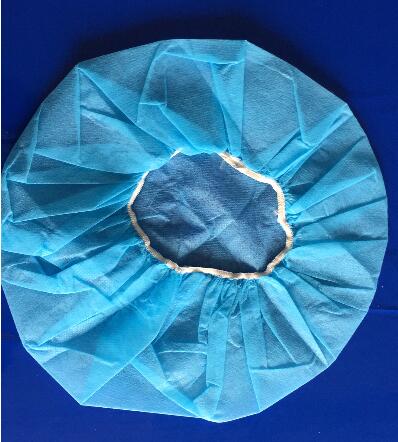 Hospital Cleanroom Consumables Disposable PP Non Woven Bouffant Cap 30GSM