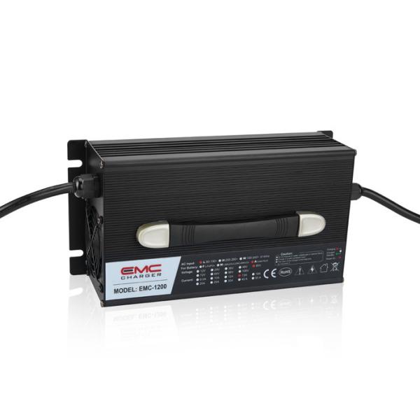 EMC-1200 36V20A Aluminum lead acid/ lifepo4/lithium battery charger for golf cart, e-scooter